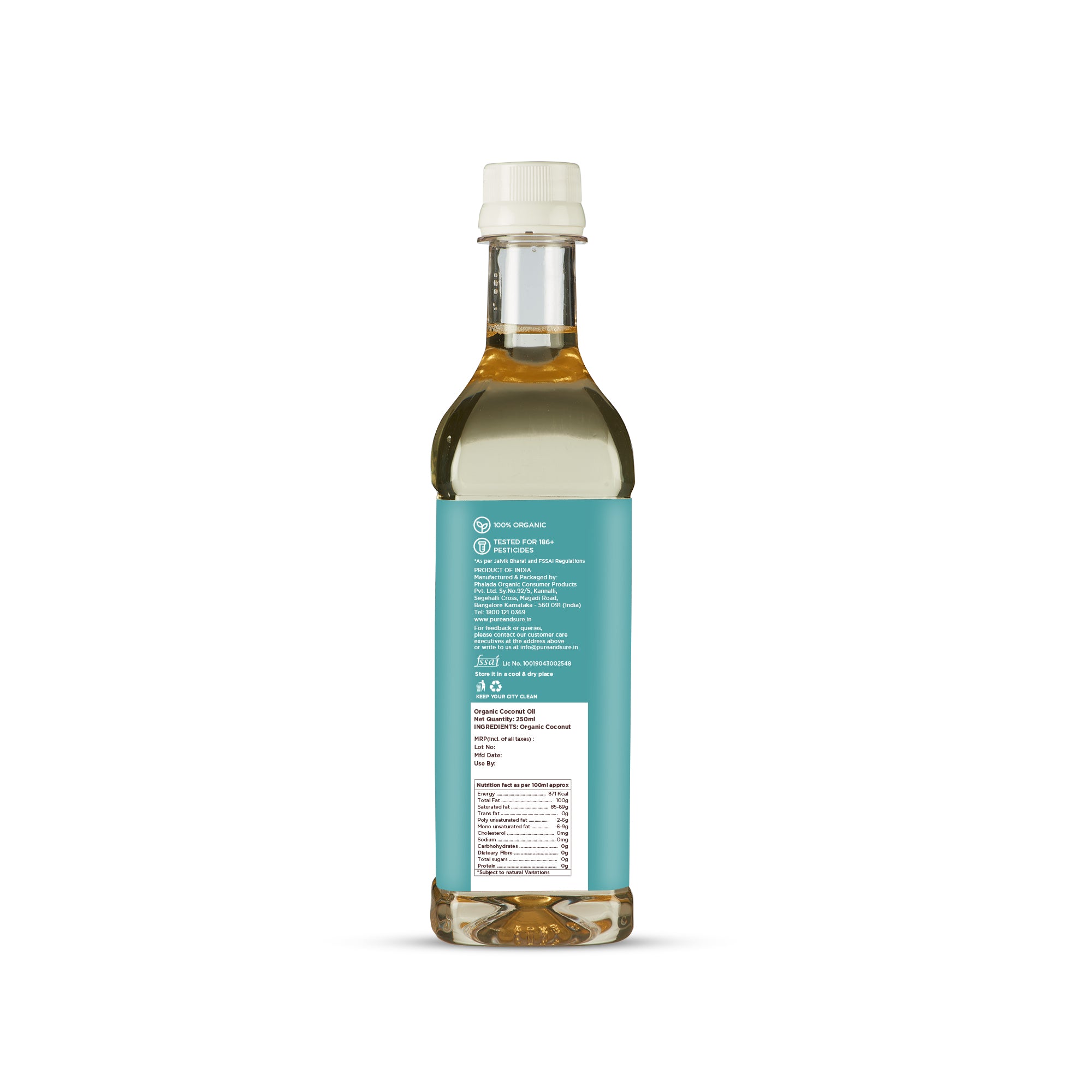 Cold Pressed Coconut Oil Nutrtion