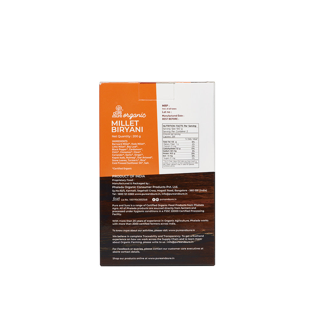 Organic Millet Biryani (200g)