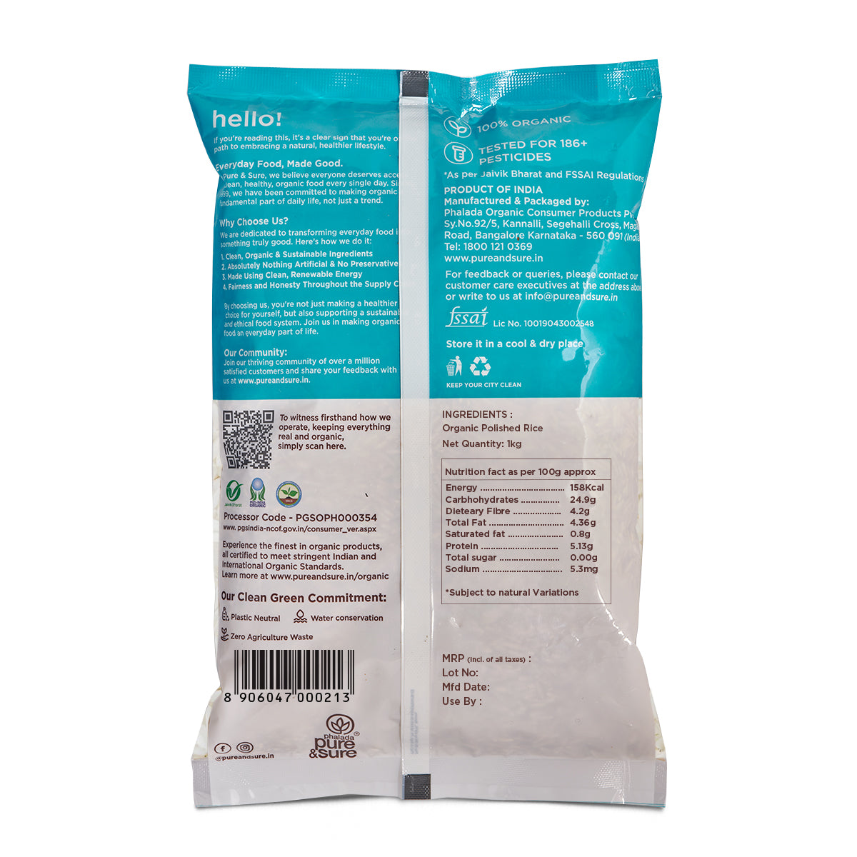 Organic Polished Rice-5kg
