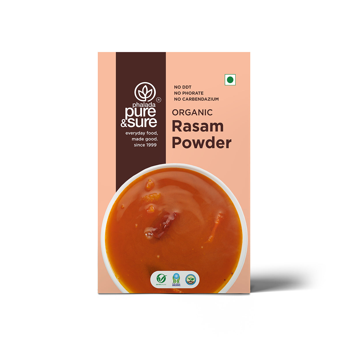 Phalada Pure and Sure Organic rasam Powder Front