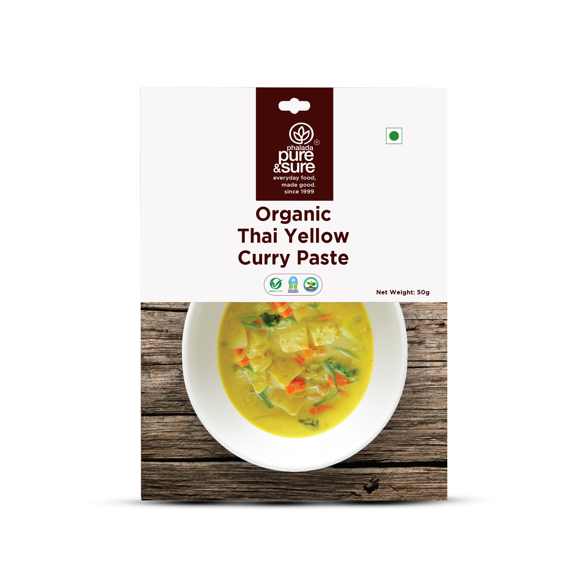Phalada Pure and sure- Organic Thai yellow curry Paste