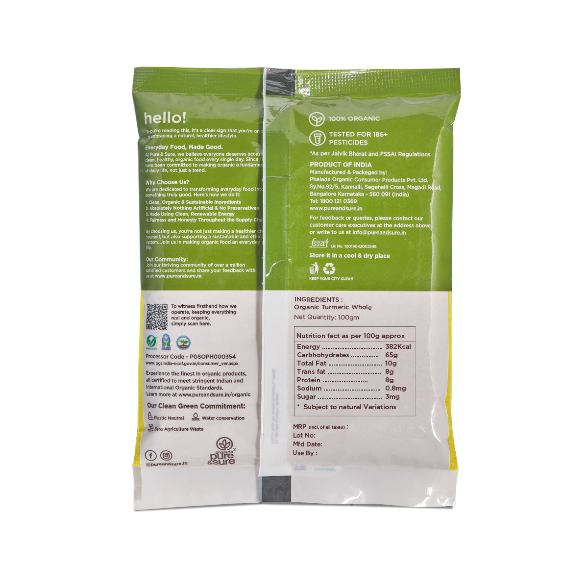 Turmeric Powder Back