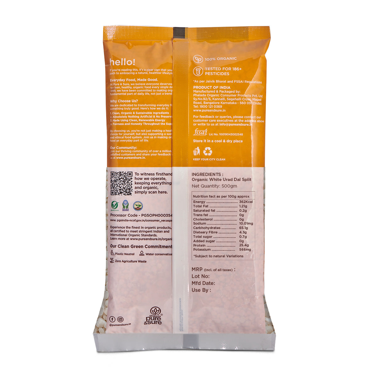 White urad dal back