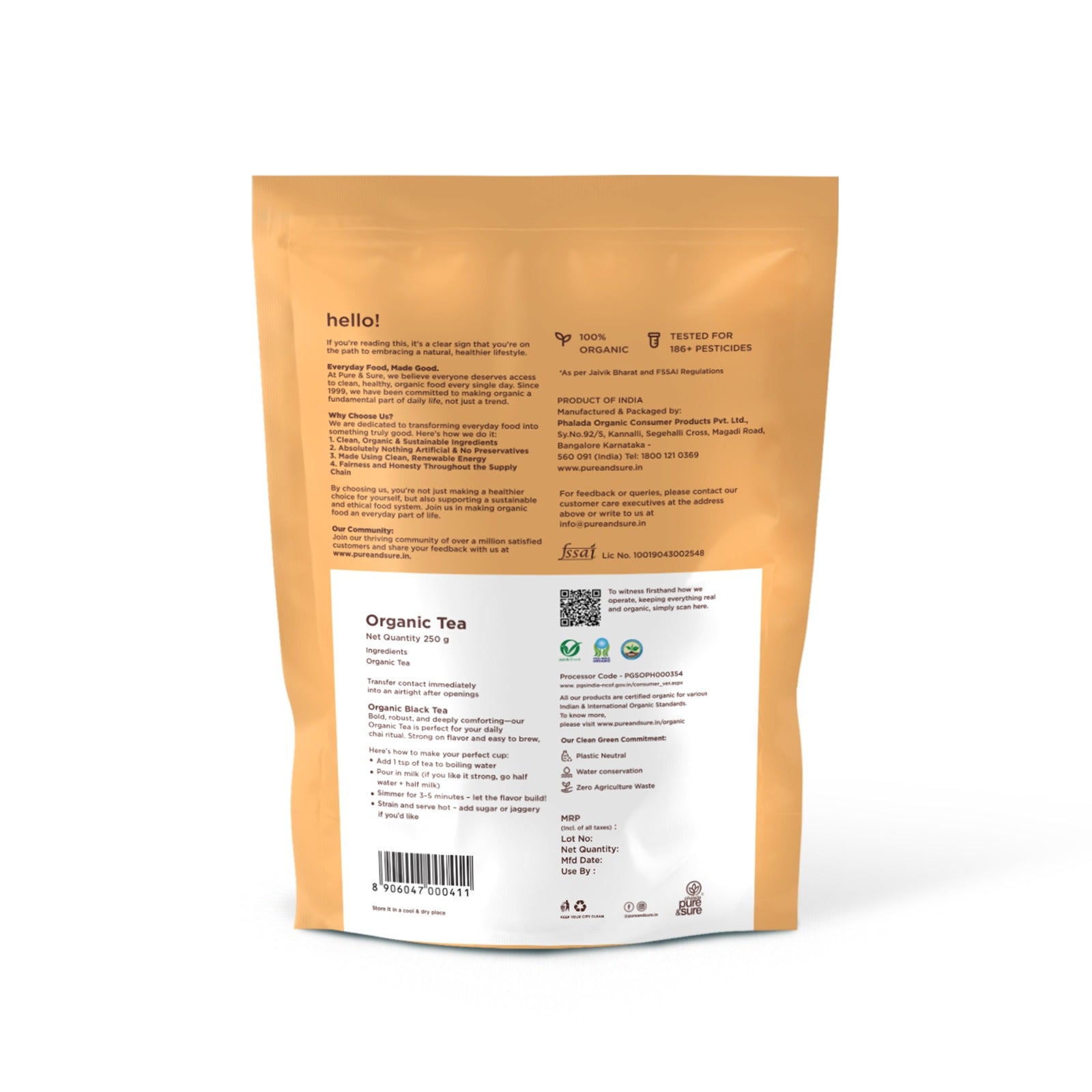 Organic Tea Powder (250g)