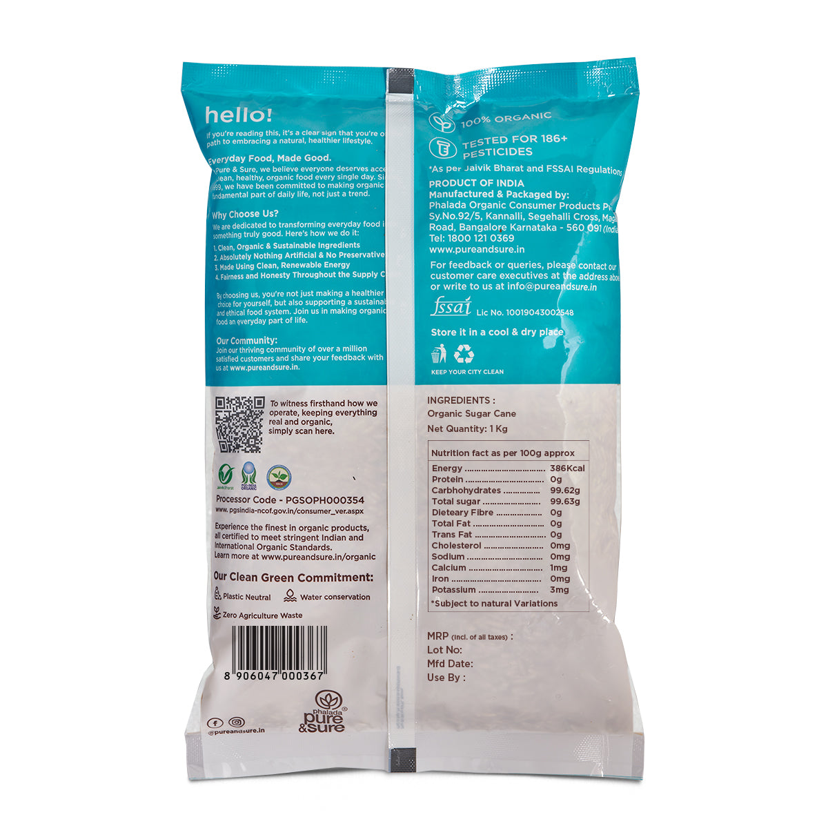Organic Sugar (1kg)