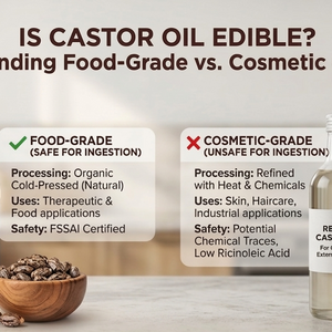 Is Castor Oil Edible? Understanding Food-Grade vs Cosmetic Castor Oil