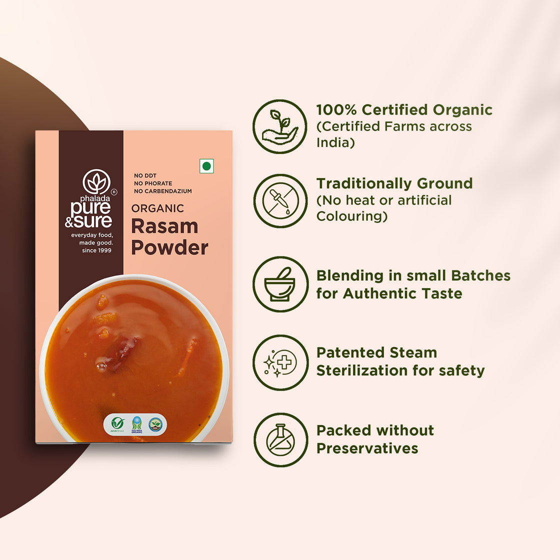 Organic Rasam Powder-100Gms 3