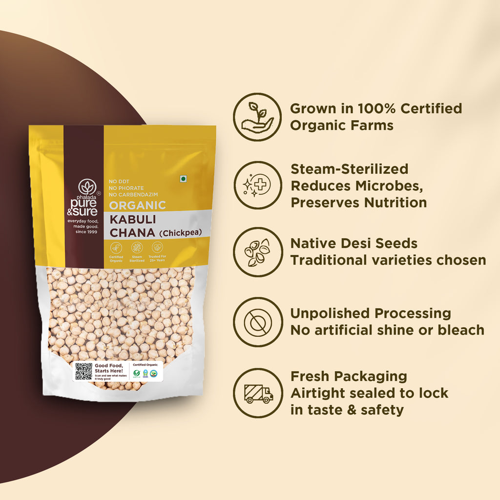 Organic Kabuli Chana-500Gms 3