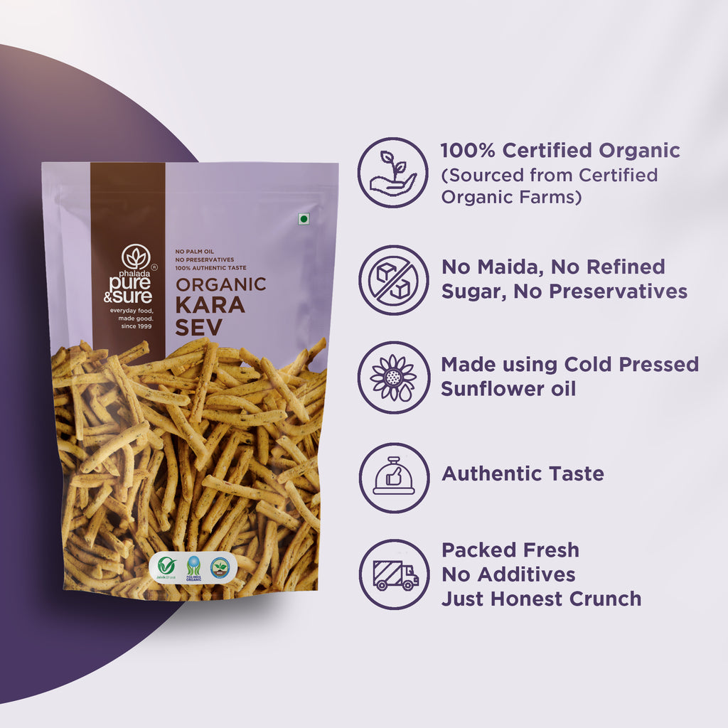 Organic Kara Sev-100Gms 3