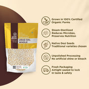 Organic White Urad Dal Whole