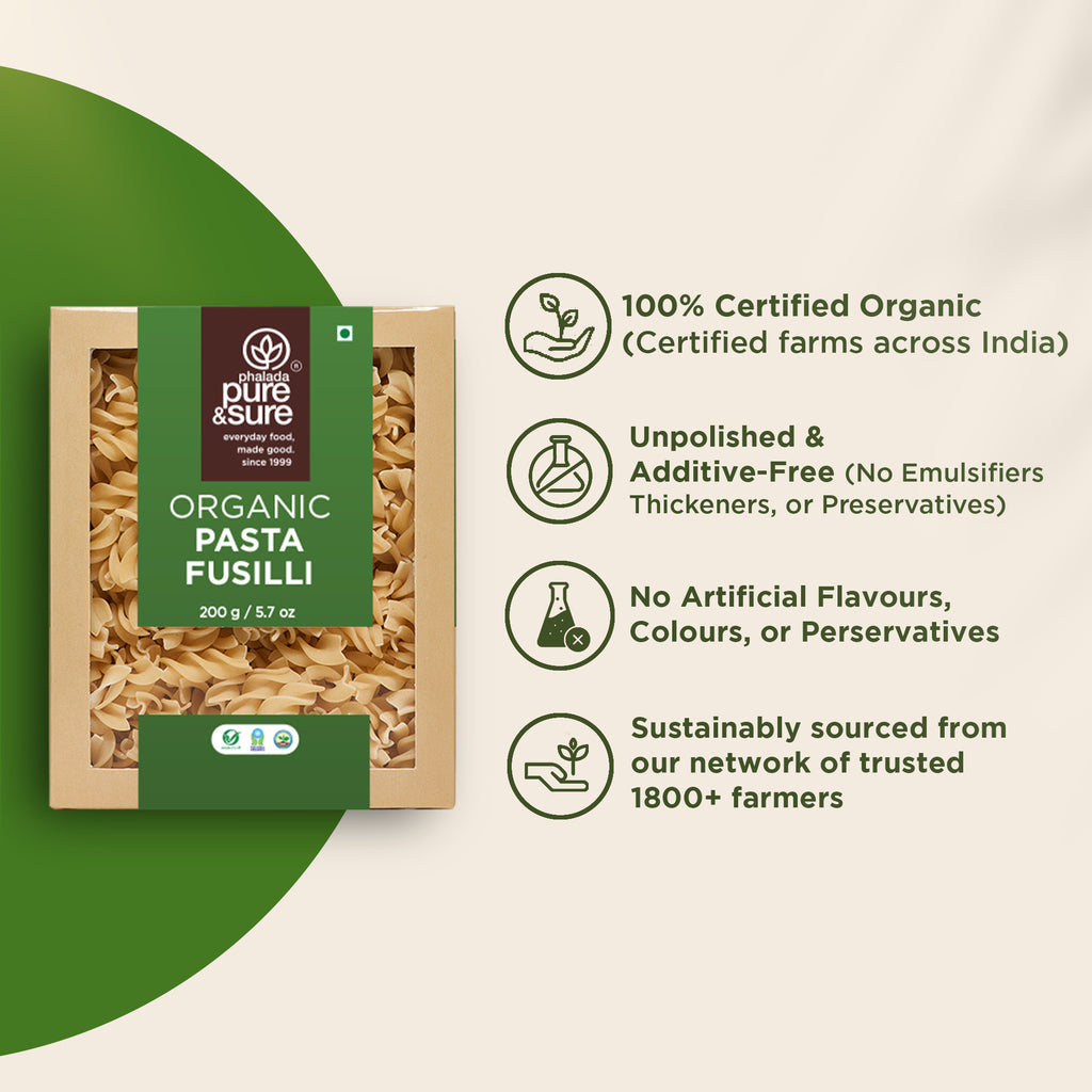Organic Pasta Fusilli-200Gms 5
