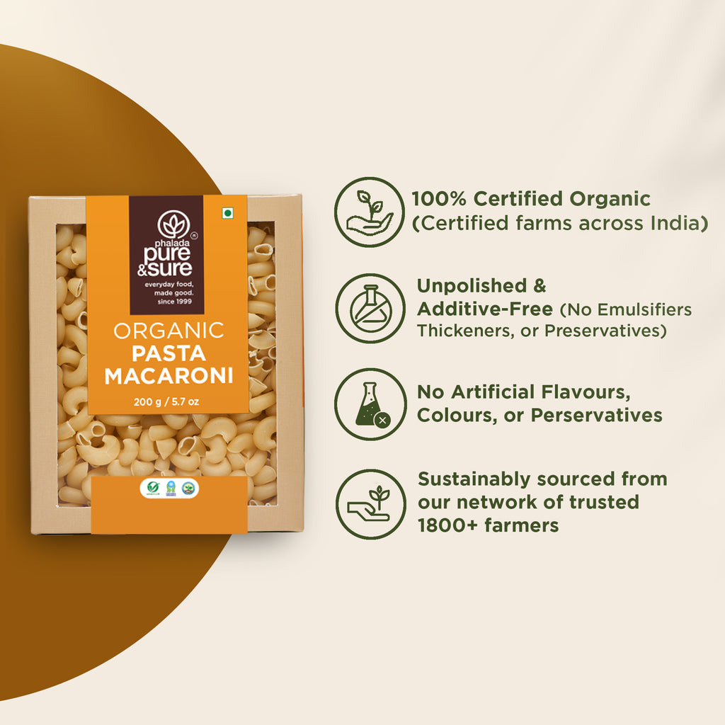 Organic Pasta Macaroni -200Gms 5
