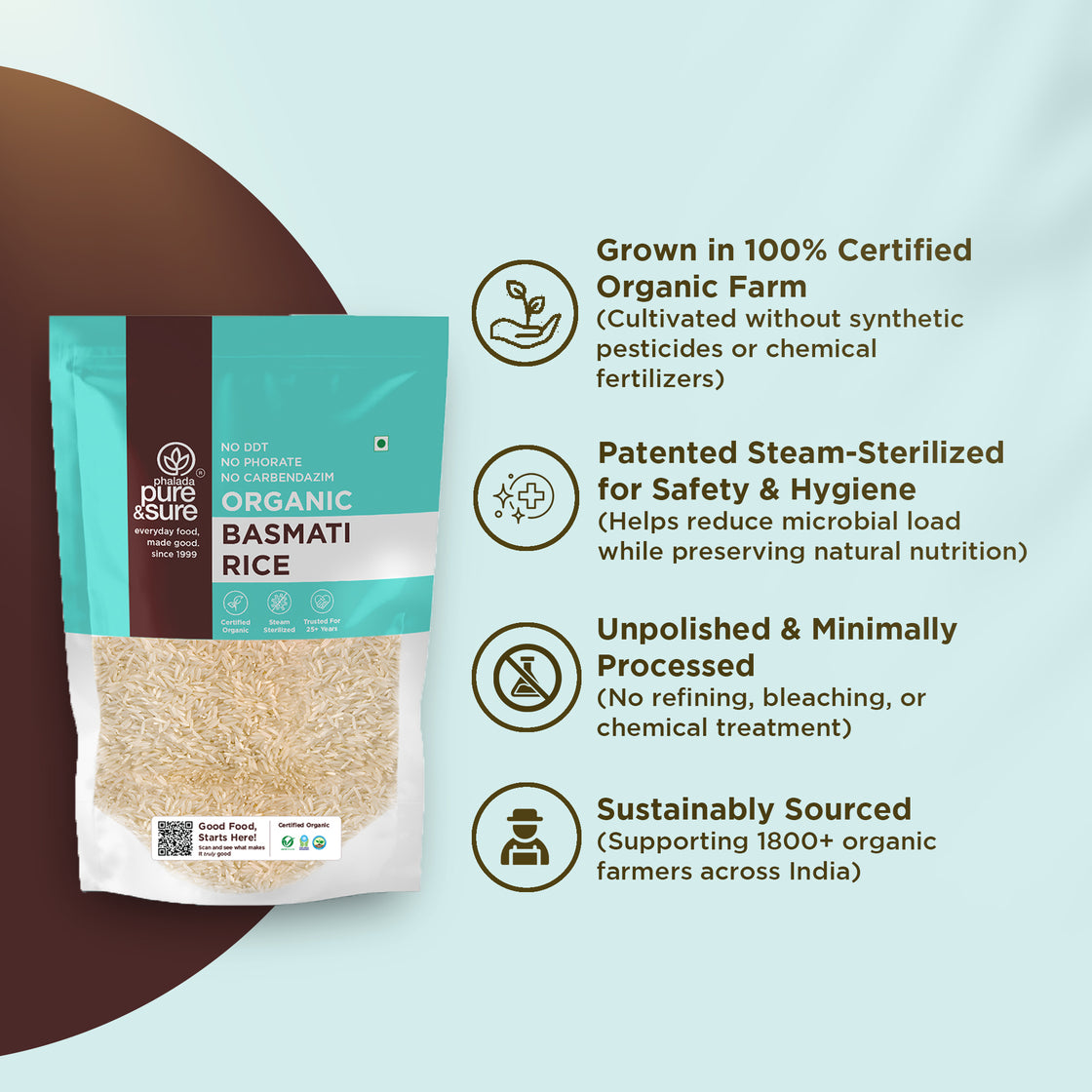 Organic Basmati Rice-1kg 3