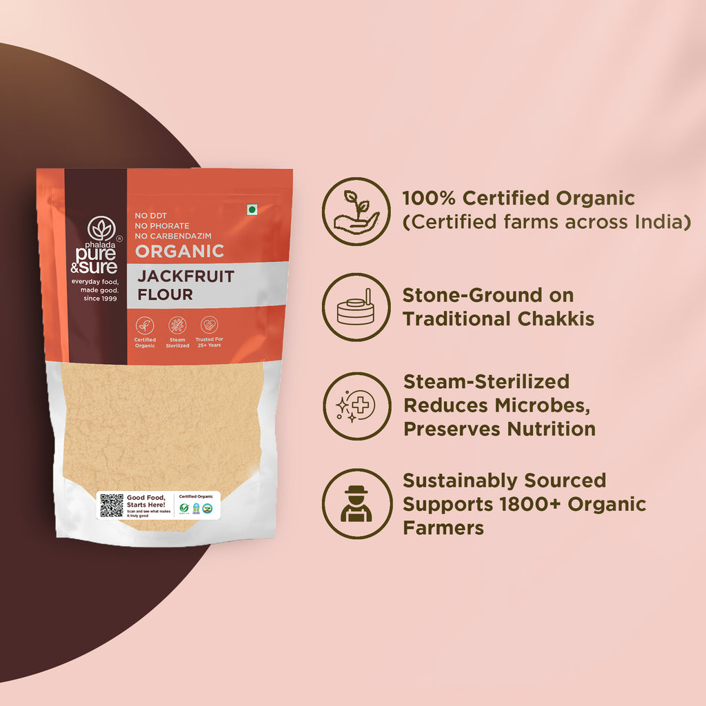 Organic Raw Jackfruit Flour 500Gms 3