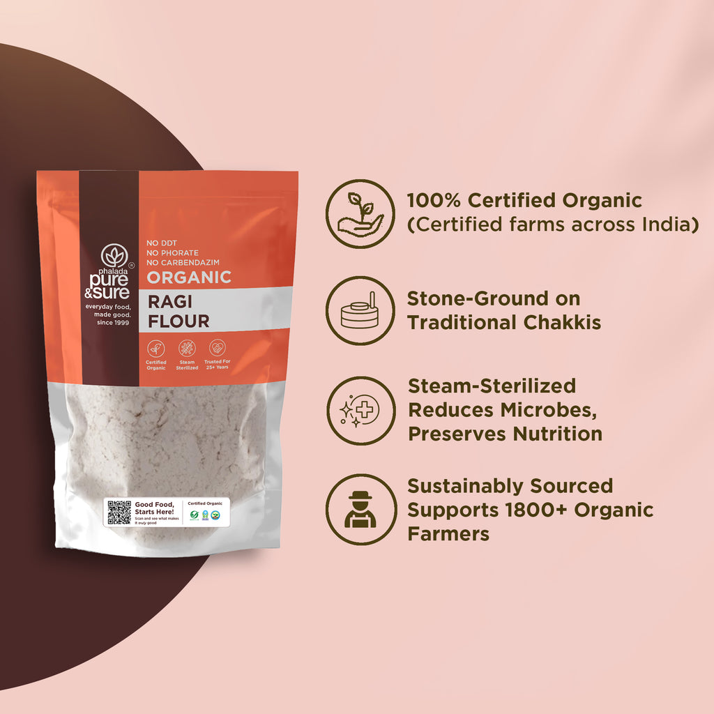 Organic Ragi Flour-500Gms 3