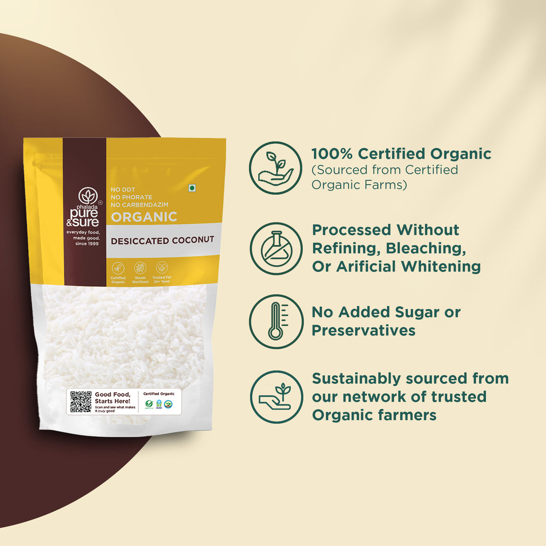Organic Desiccated Coconut Powder-250Gms 3