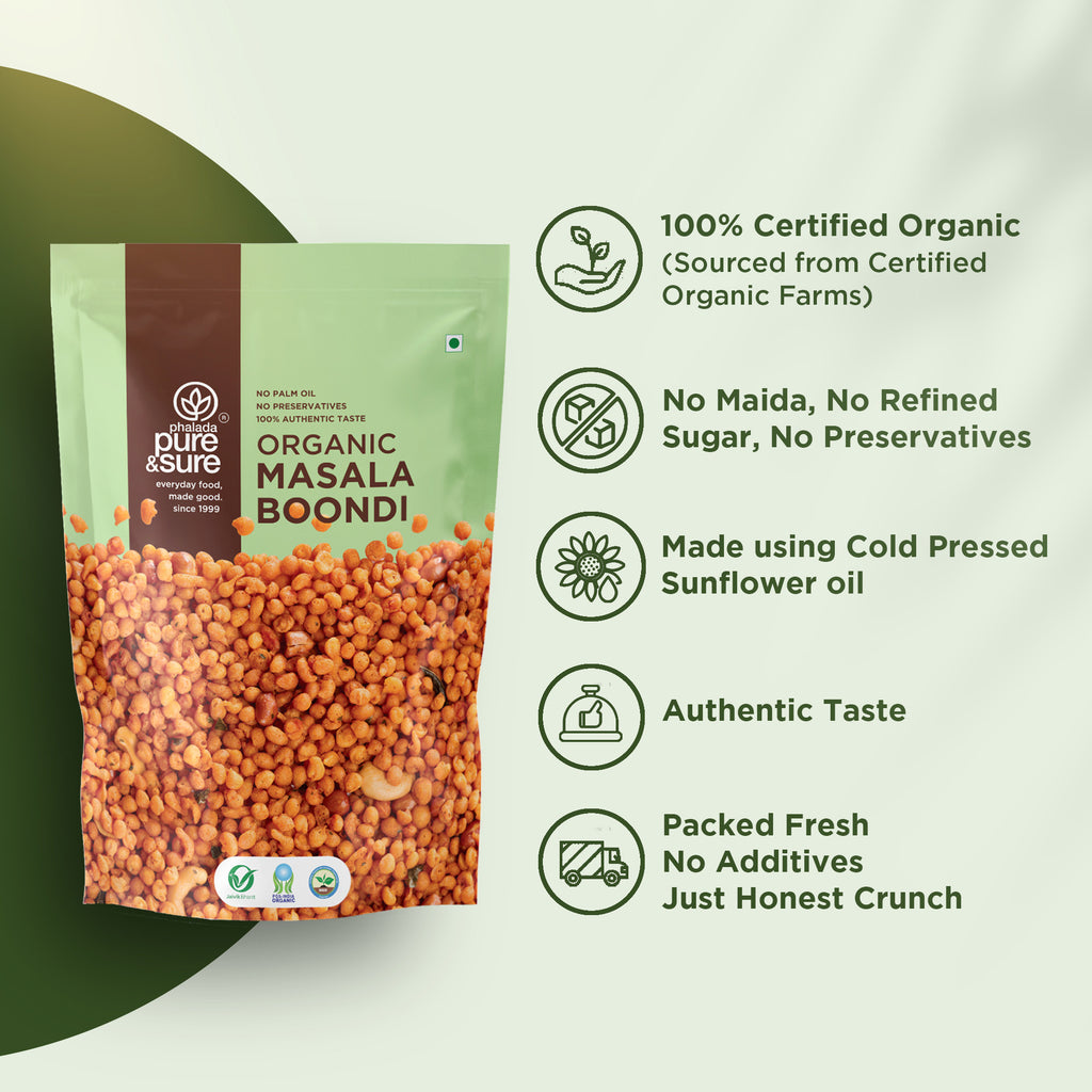 Organic Masala Boondi 100Gms 3