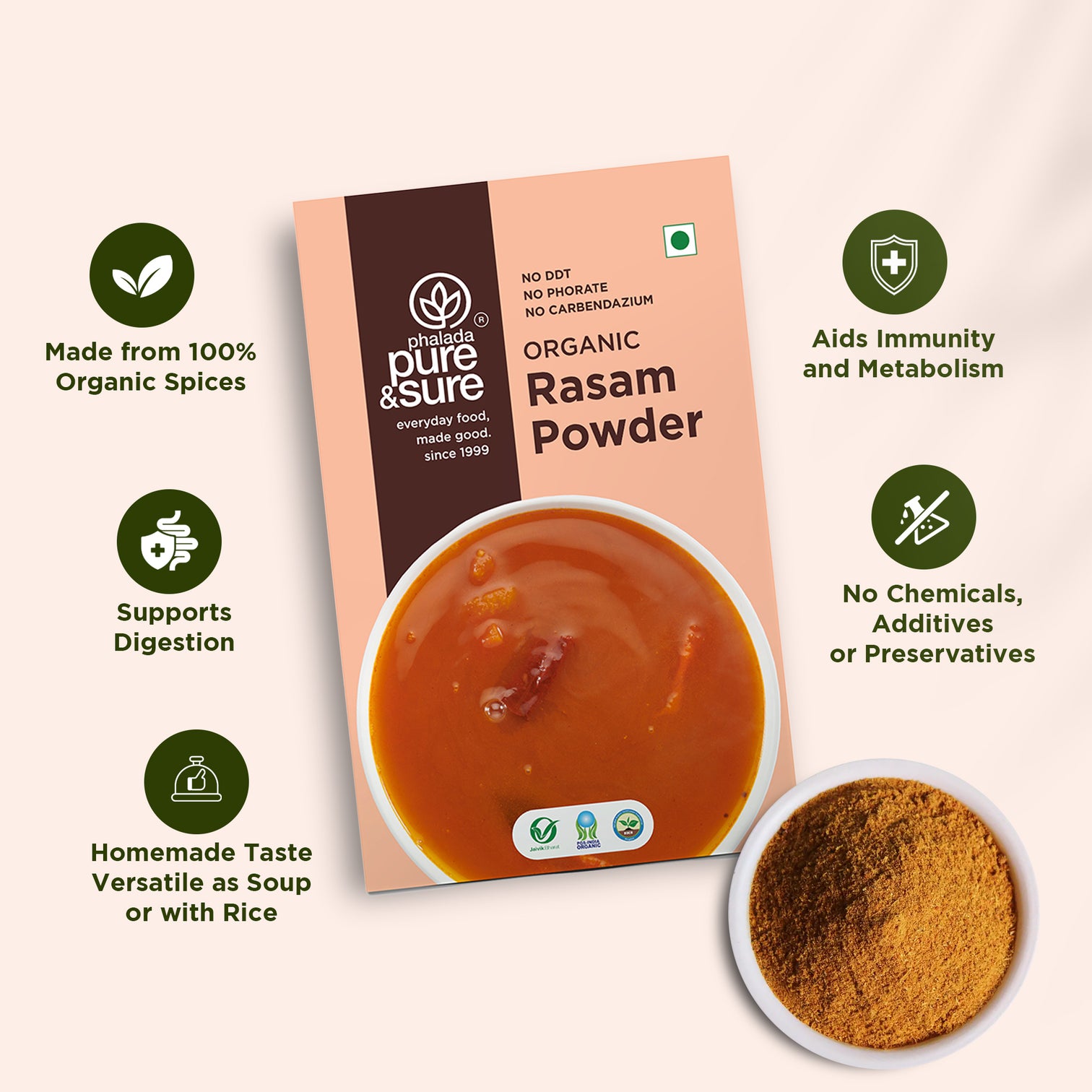 Organic Rasam Powder-100Gms 4