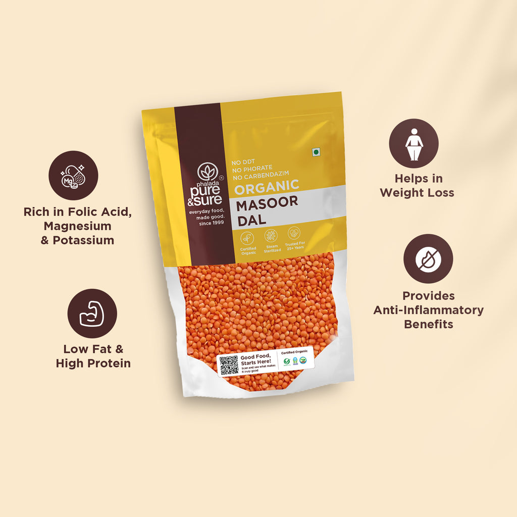 Organic Masoor Dal-500Gms 4