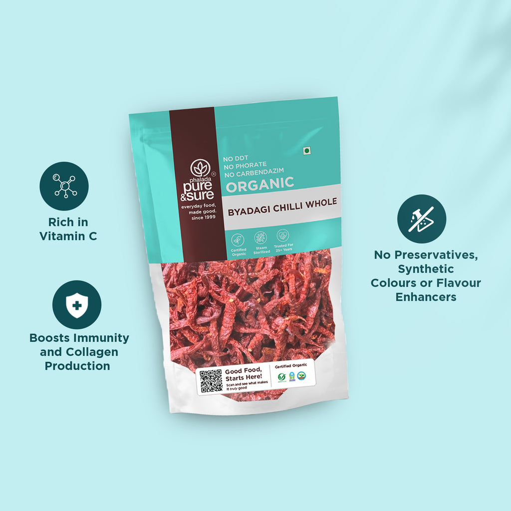 Organic Byadagi Chilly Whole-100Gms 4