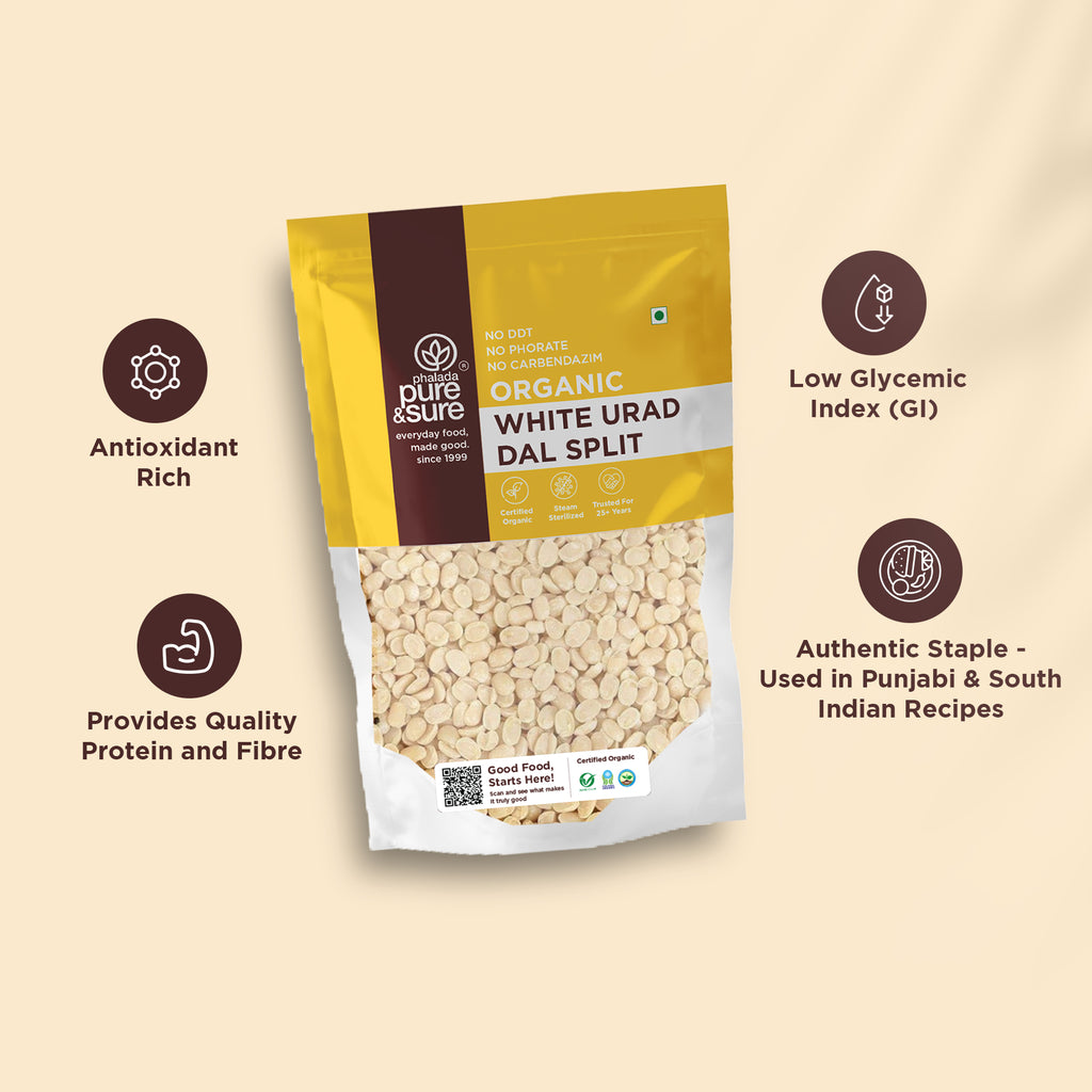 Organic White Urad Dal Split-500Gms 3