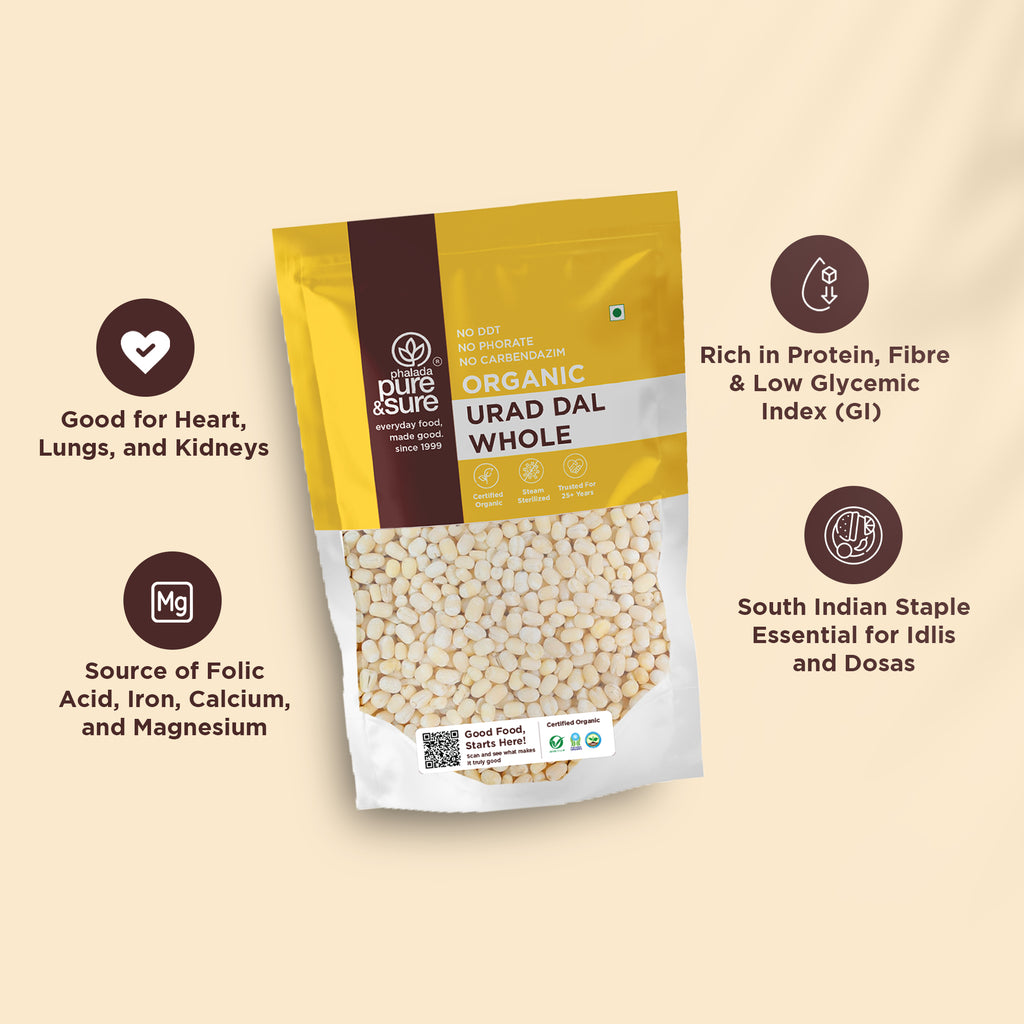 Organic White Urad Dal Whole-500Gms 4