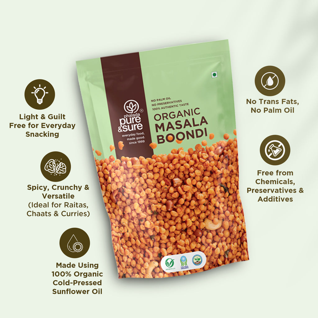 Organic Masala Boondi 100Gms 4