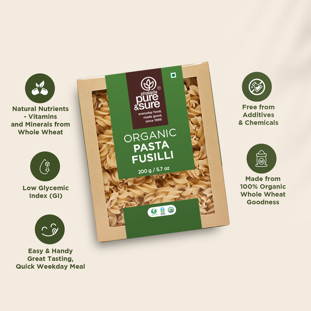 Organic Pasta Fusilli-200Gms 6