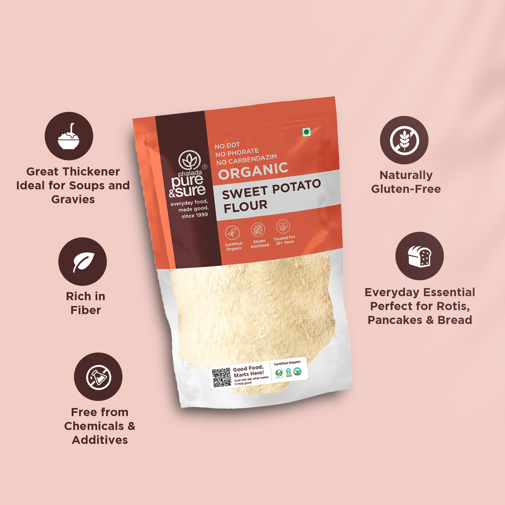 Organic Sweet Potato Flour 500Gms 3