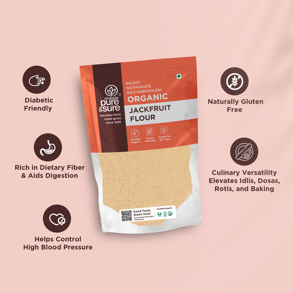 Organic Raw Jackfruit Flour 500Gms 4