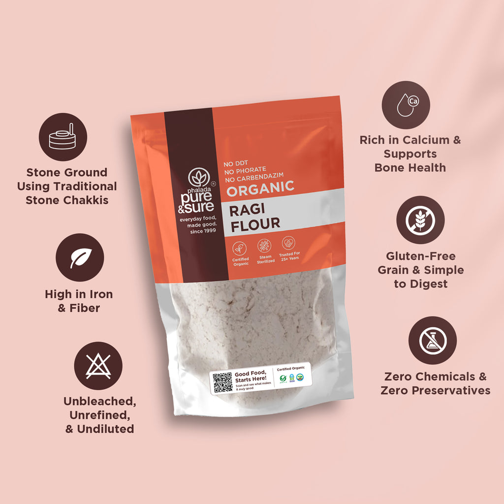 Organic Ragi Flour-500Gms 4
