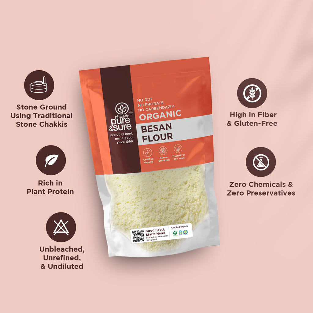 Organic Besan Flour-1kg 3