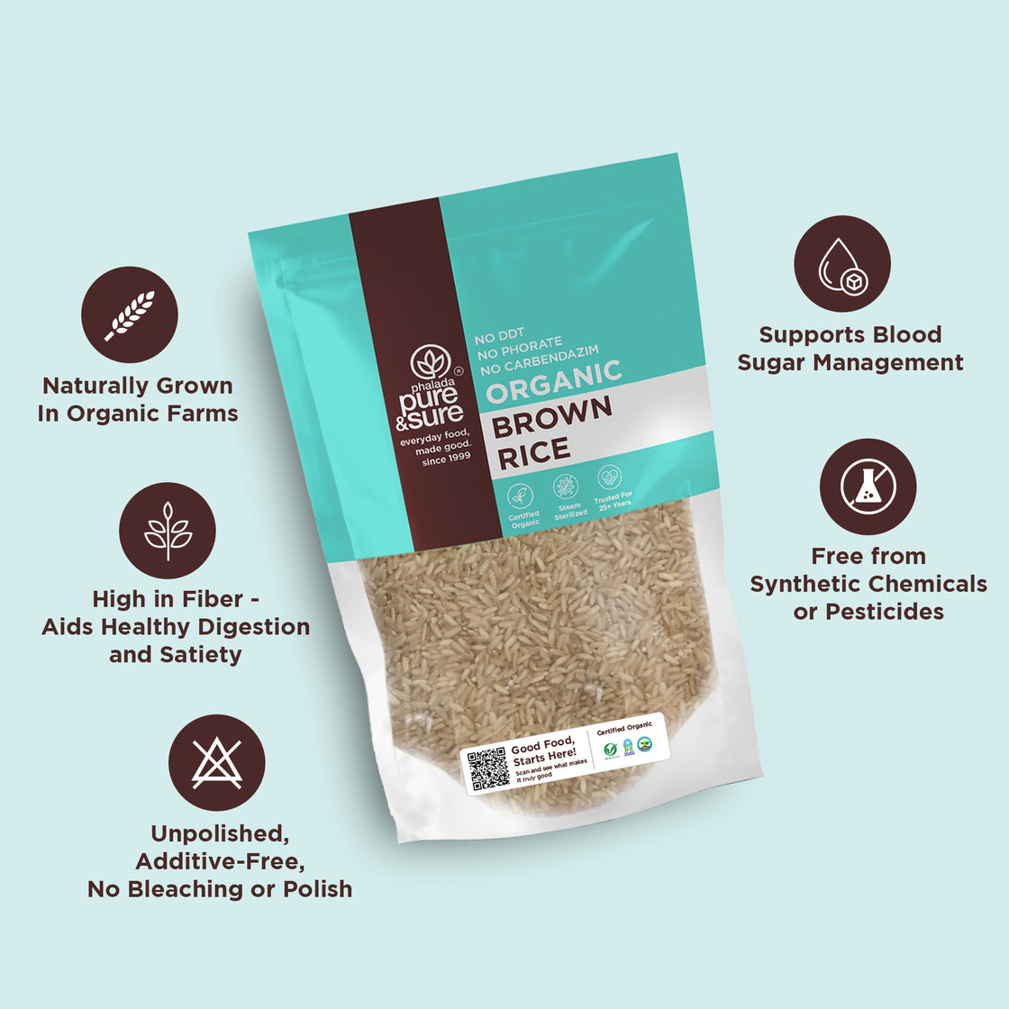 Organic Brown Rice-1kg 4