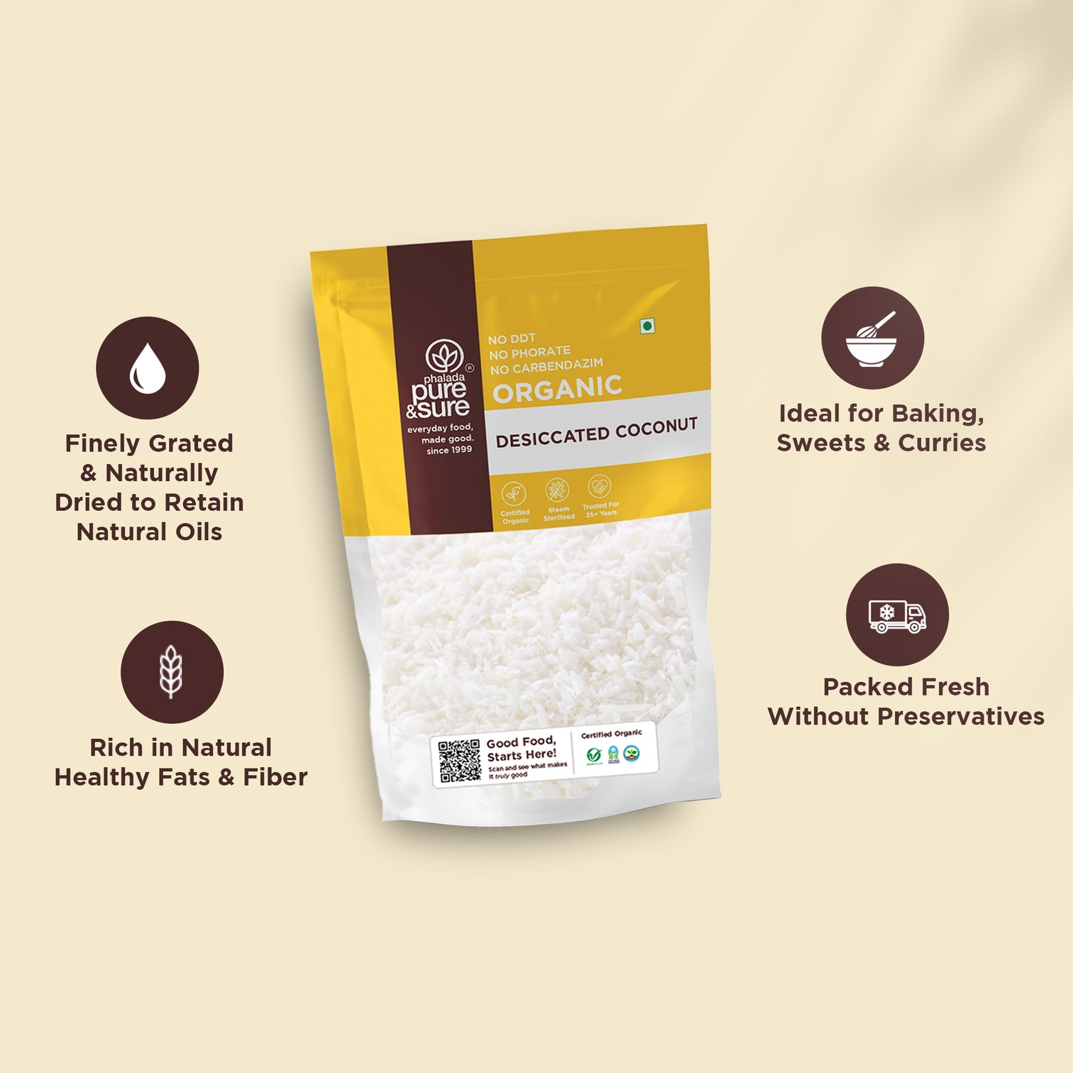 Organic Desiccated Coconut Powder-250Gms 4