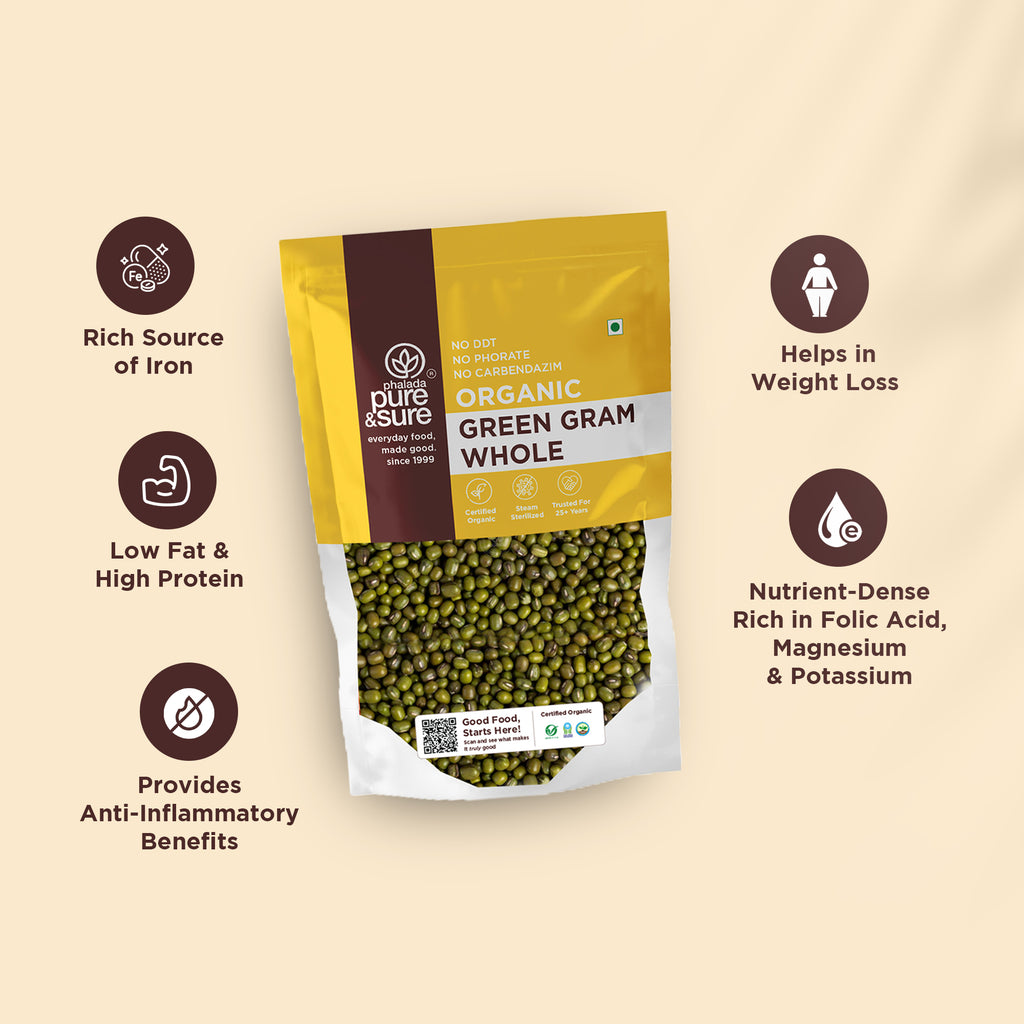 Organic Green Gram Whole-500Gms 4