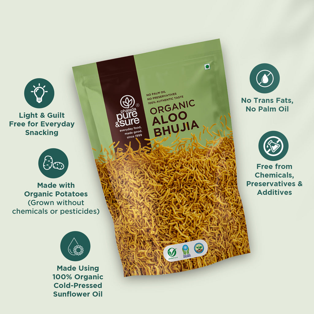 Organic Aloo Bhujia-120Gms 4