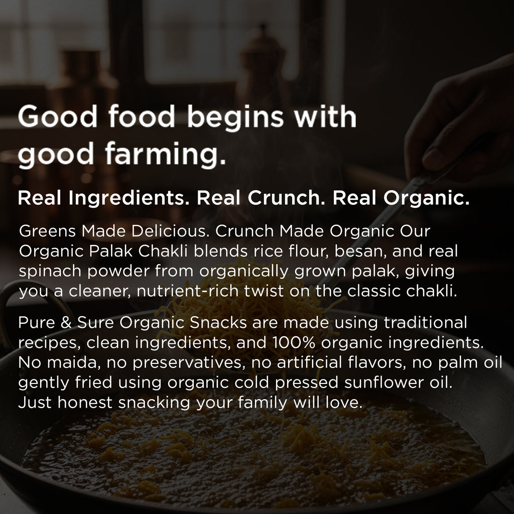 Organic Palak Chakli-120Gms 6