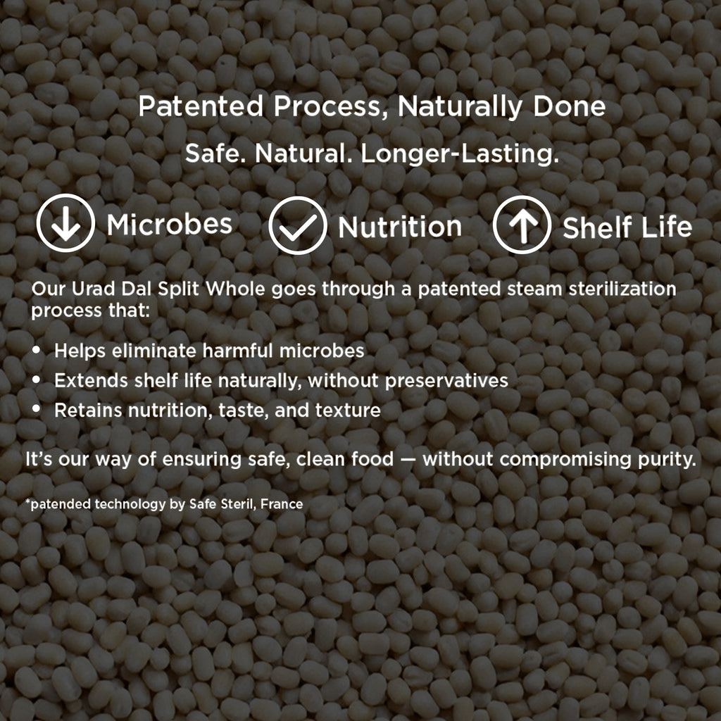 Organic White Urad Dal Split-500Gms 8