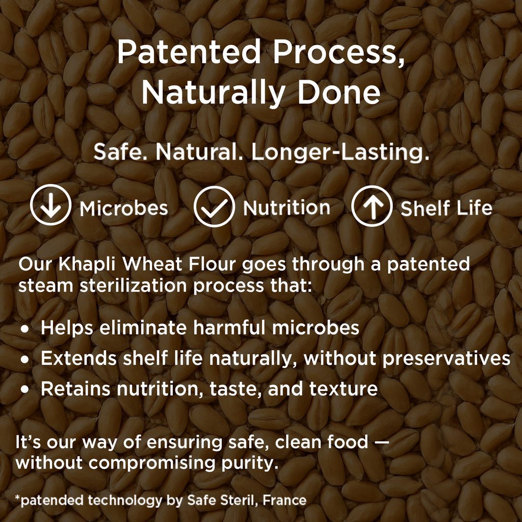 Organic Khapli Wheat Flour - 1kg 8