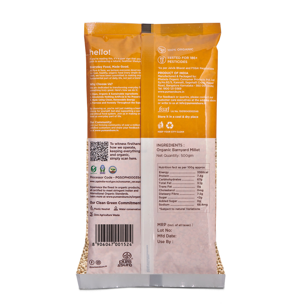 Organic Barnyard Millet-500g