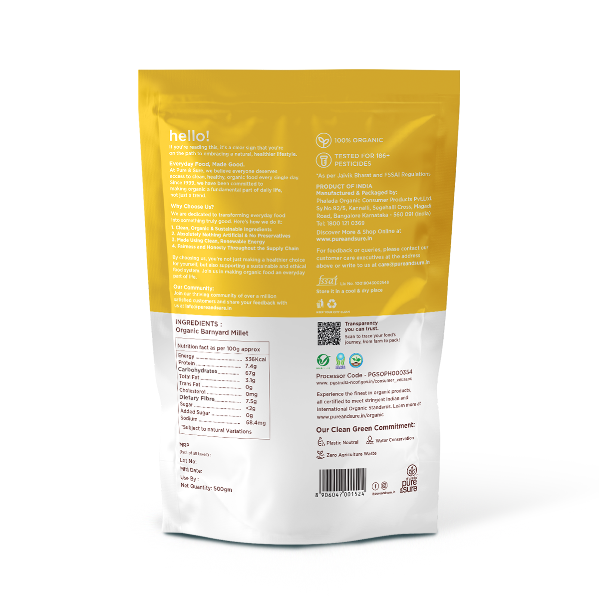 Organic Barnyard Millet-500Gms 2