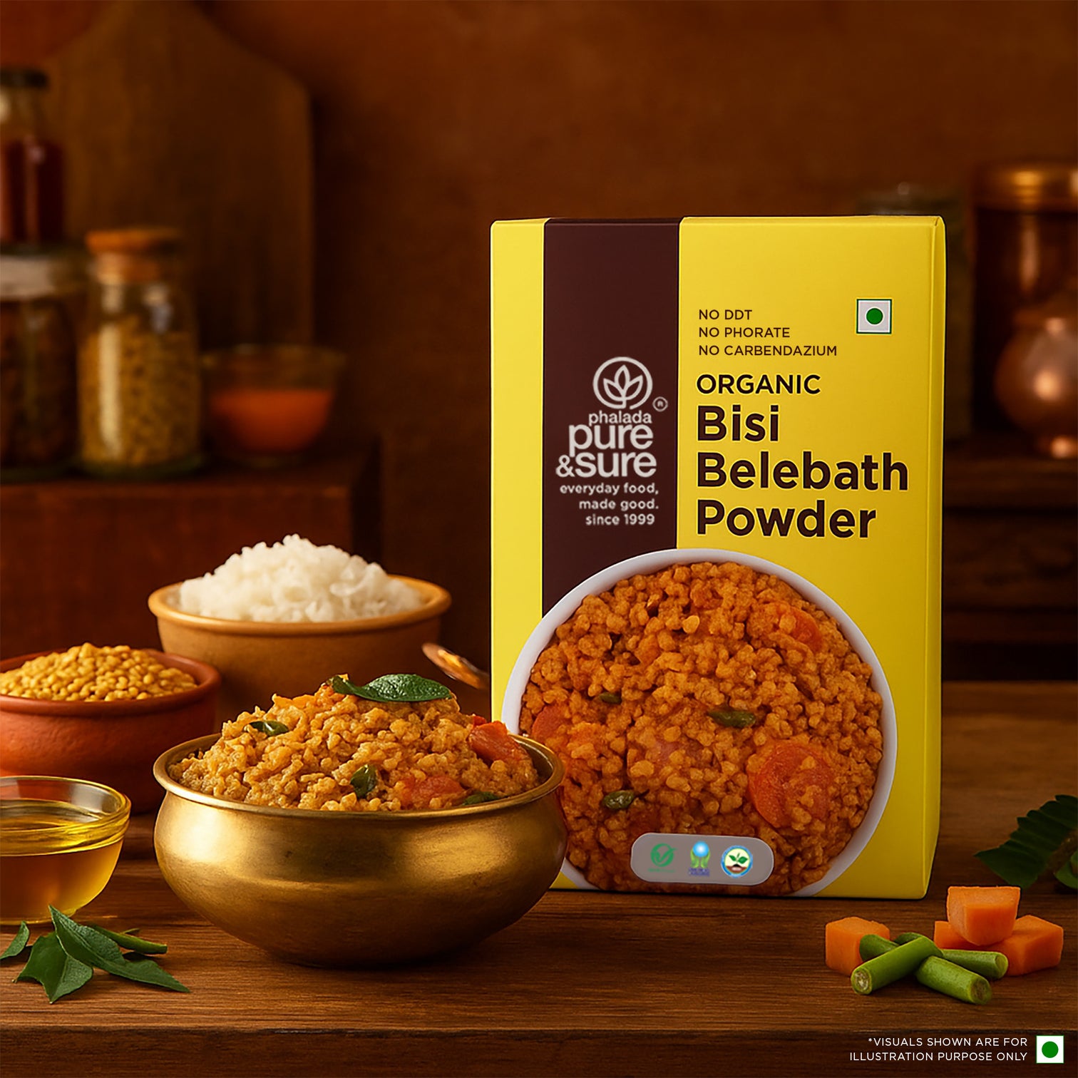 Organic Bisi Belebath Powder-100Gms 5
