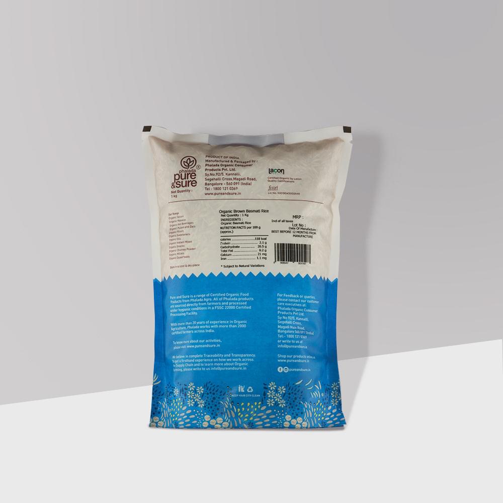 Organic Basmati Rice - Brown-1 kg