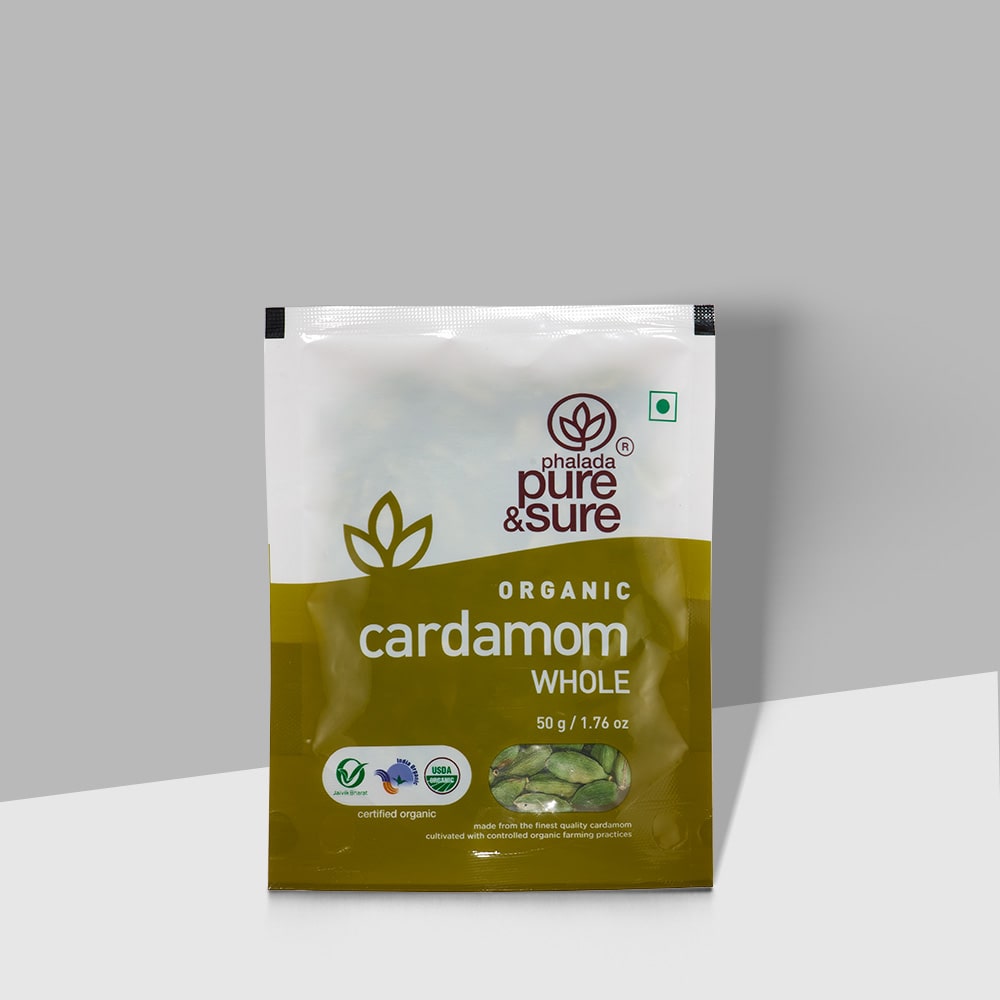 Organic Cardamom Whole 50g