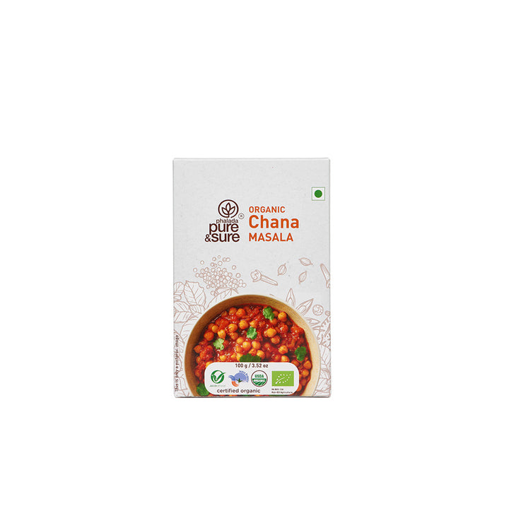 Phalada Pure and sure Organic Chana Masala front