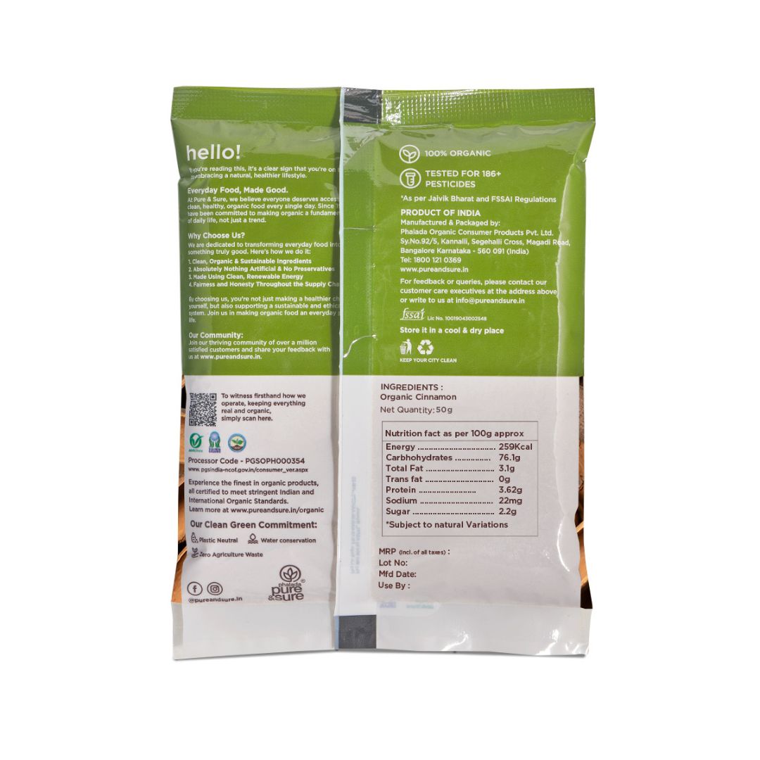 Cinnamon powder back