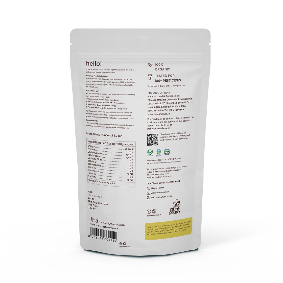 Organic Coconut Sugar-500Gms 2