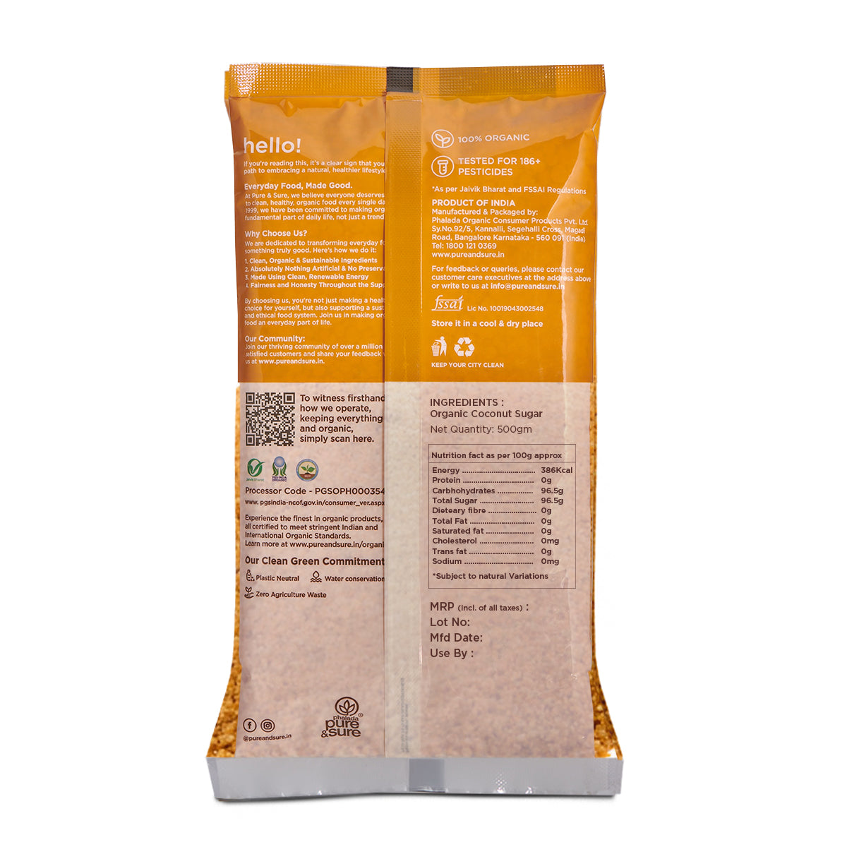 Organic Coconut Sugar-500g