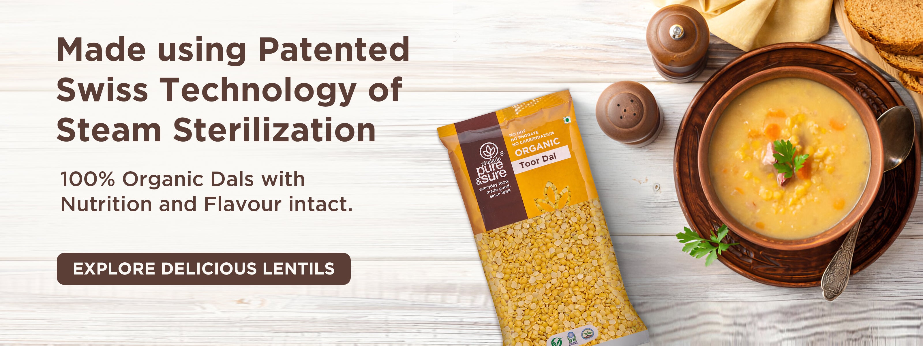 100% Organic Dals with Nutrition and Flavour intact.
