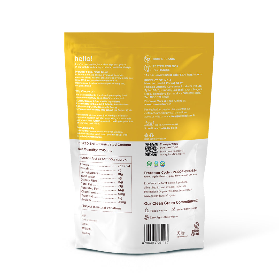 Organic Desiccated Coconut Powder-250Gms 2